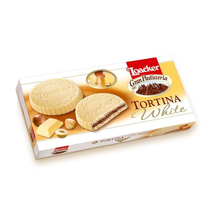 Loacker - Tortina White 125 Gm milk chocolate