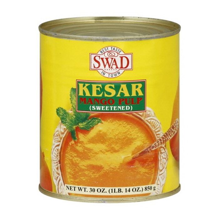 Swad - Kesar Mango Pulp 850 Gm No sugar added