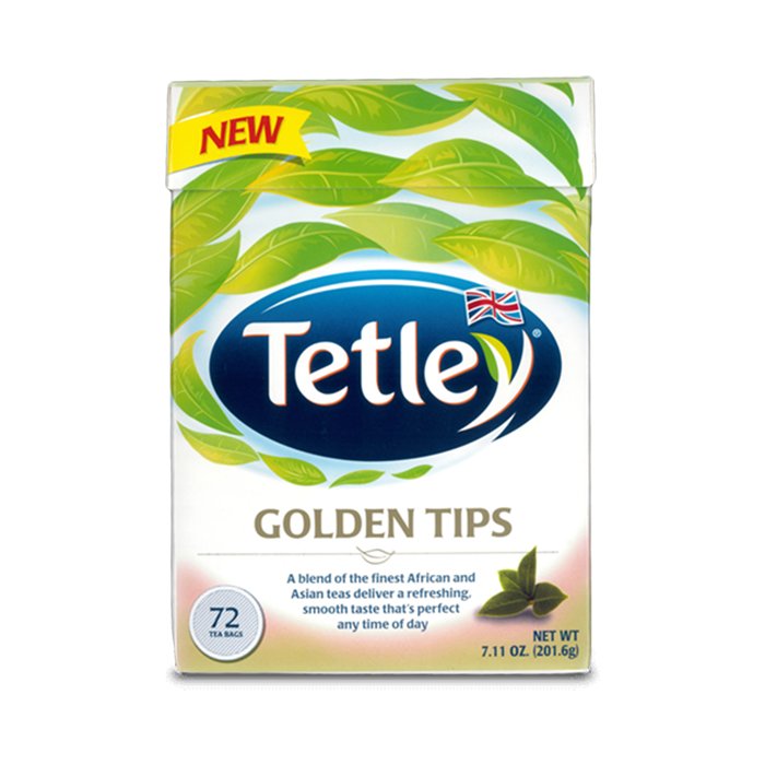 Tetley - Golden Tips 72 Tea Bags