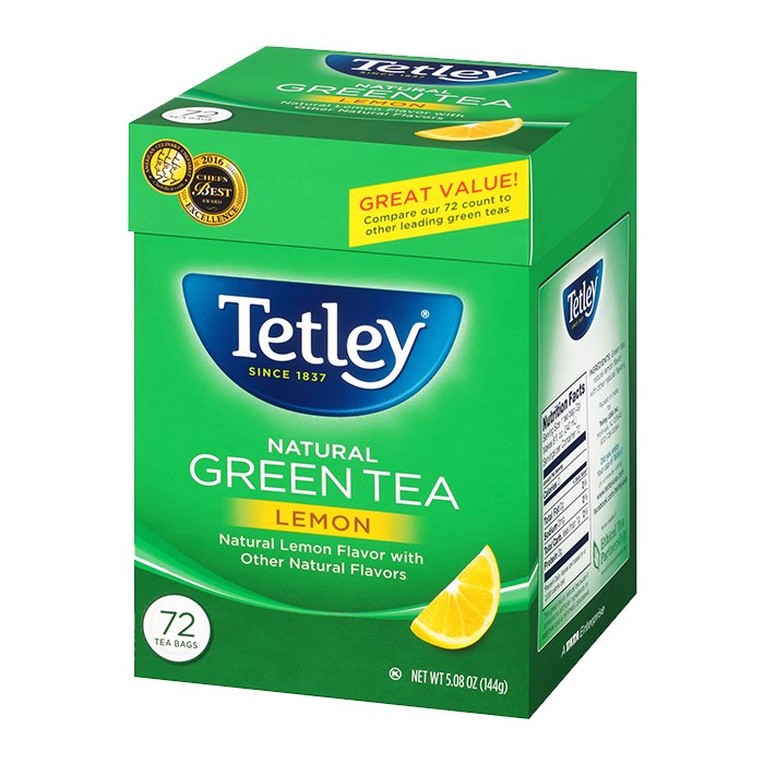 Tetley - Lemon Green Tea 72 Tea Bags