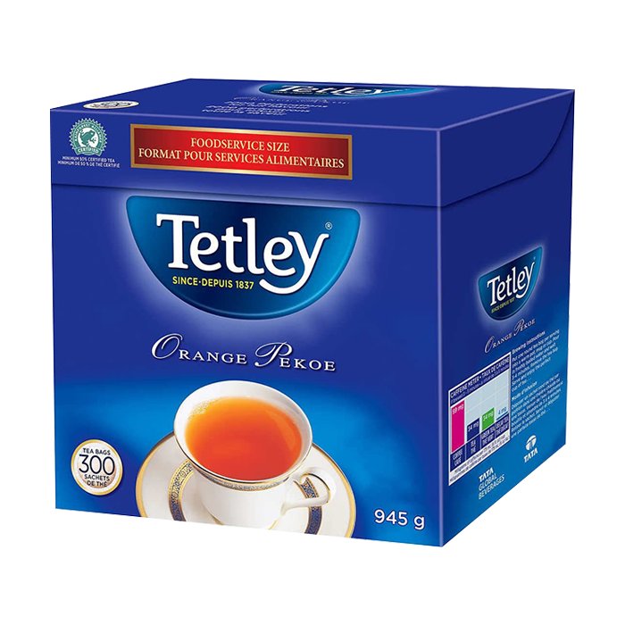 Tetley - Orange Pekoe Premium Black Tea 300 Tea Bags