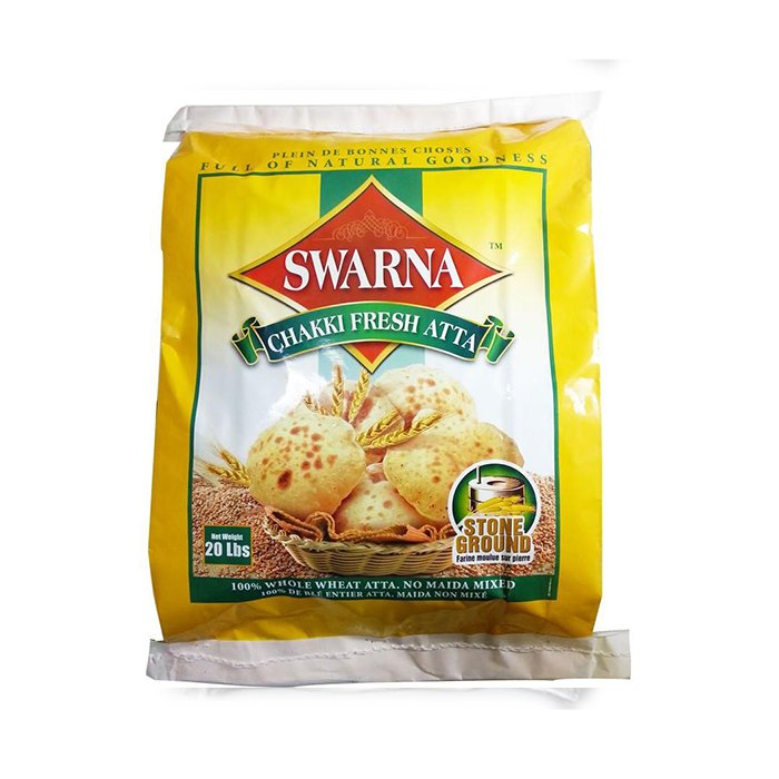 Swarna - Chakki Fresh Atta Flour 20 Lb