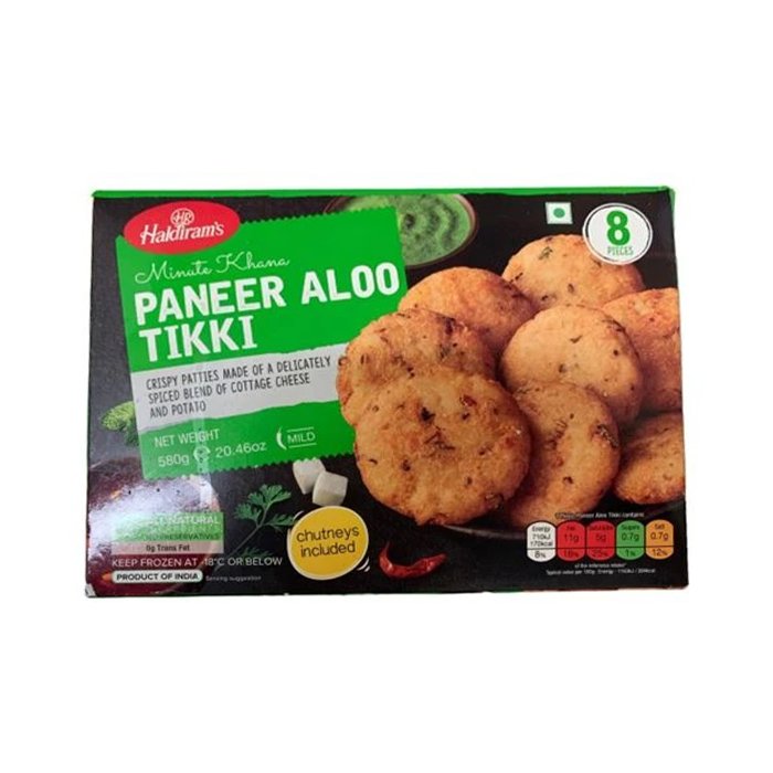 Haldiram - Paneer Aloo Tikki 580 Gm