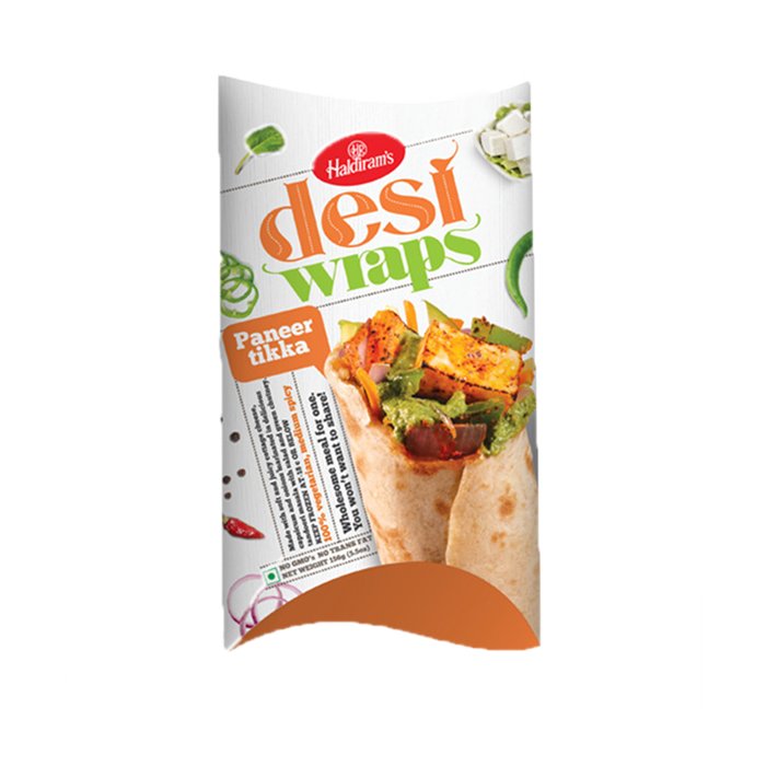 Haldiram - Desi Wrap Paneer Tikka 156 Gm