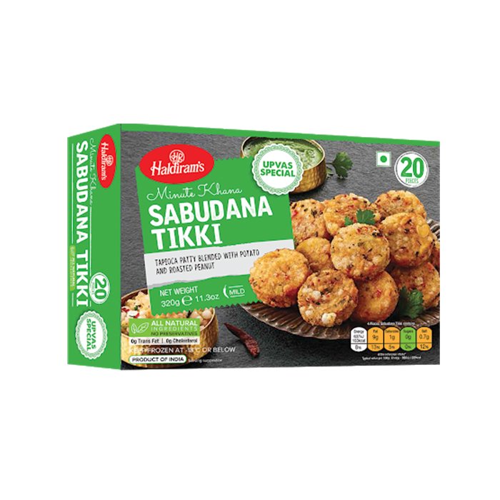 Haldiram - Sabudana Tikki 320 Gm