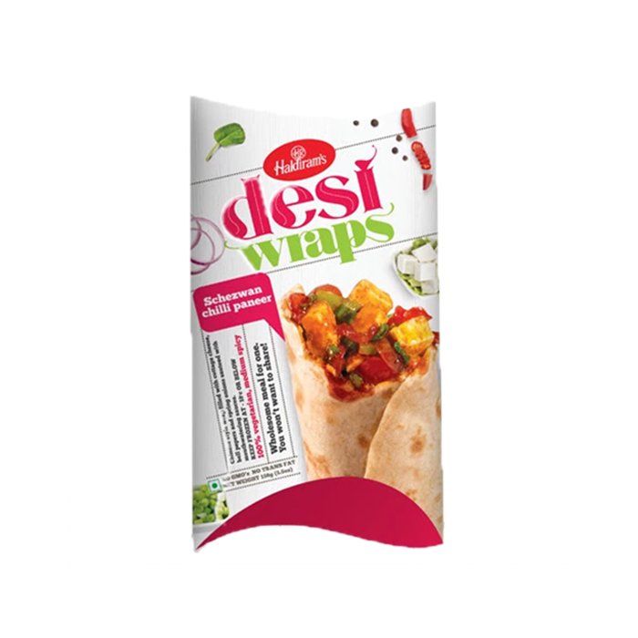 Haldiram - Desi Wrap Schezwan Chilli Paneer 156 Gm