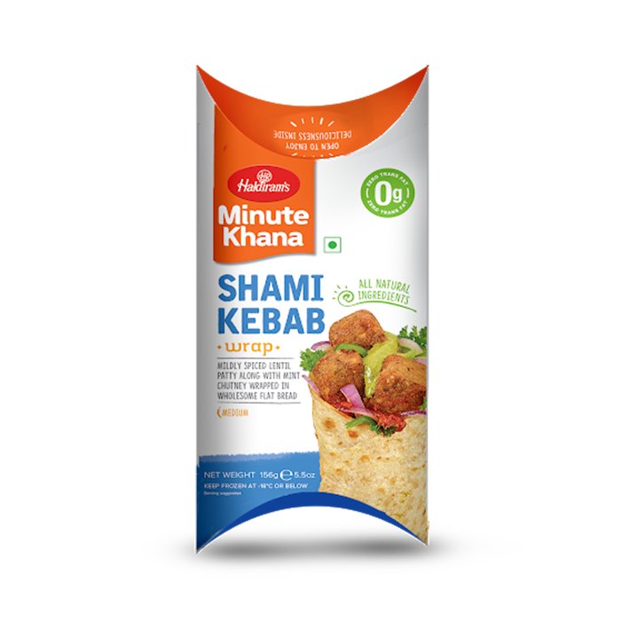 Haldiram - Desi Wrap Shami Kabab 156 Gm