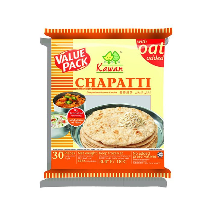 Kawan - Oat Chapatti Value Pack 30 Ct