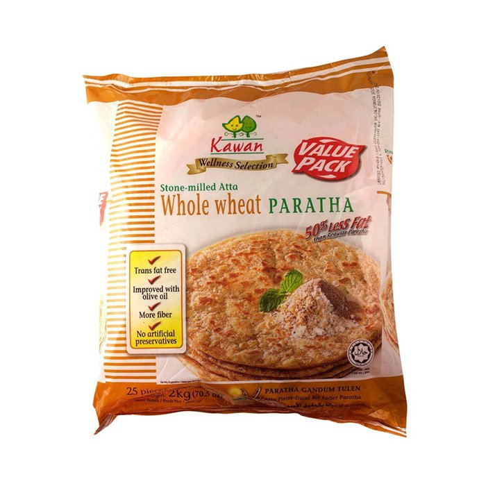 Kawan - Whole Wheat Paratha Value Pack 25 Ct