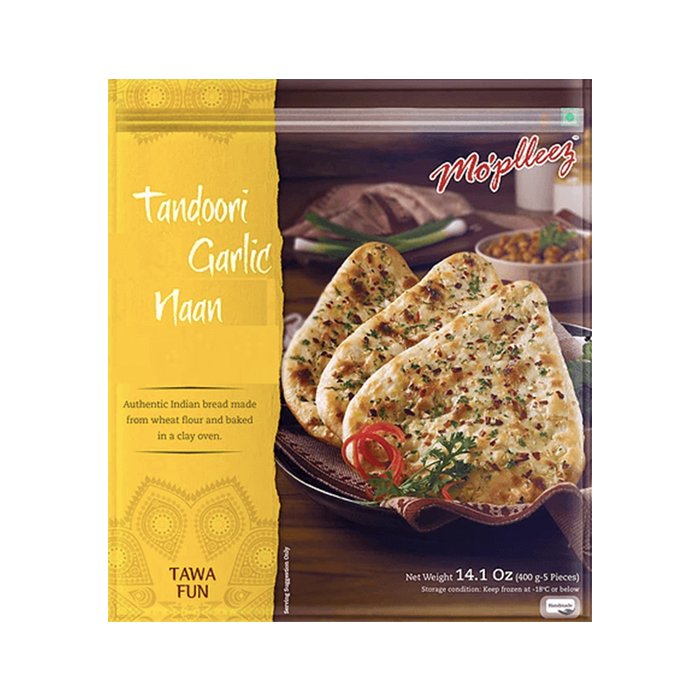 Mopleez - Tandoori Garlic Naan 400 Gm