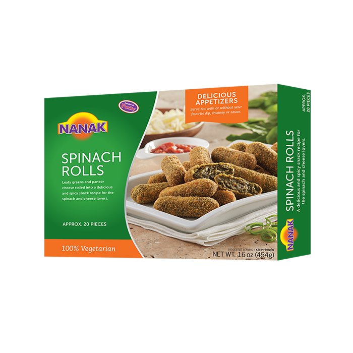 Nanak - Spinach Rolls 20 Ct