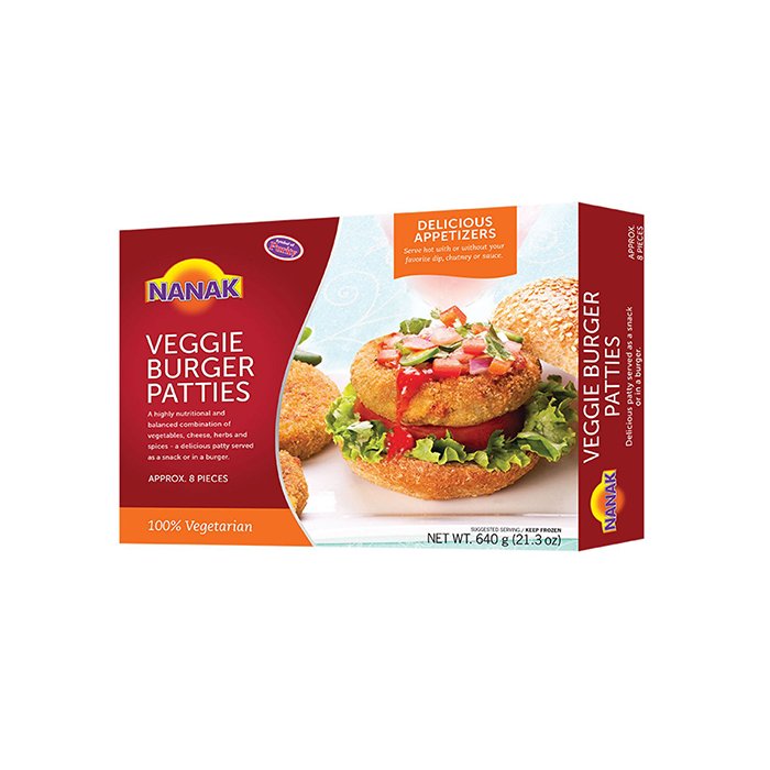 Nanak - Veggie Burger Patties 640 Gm