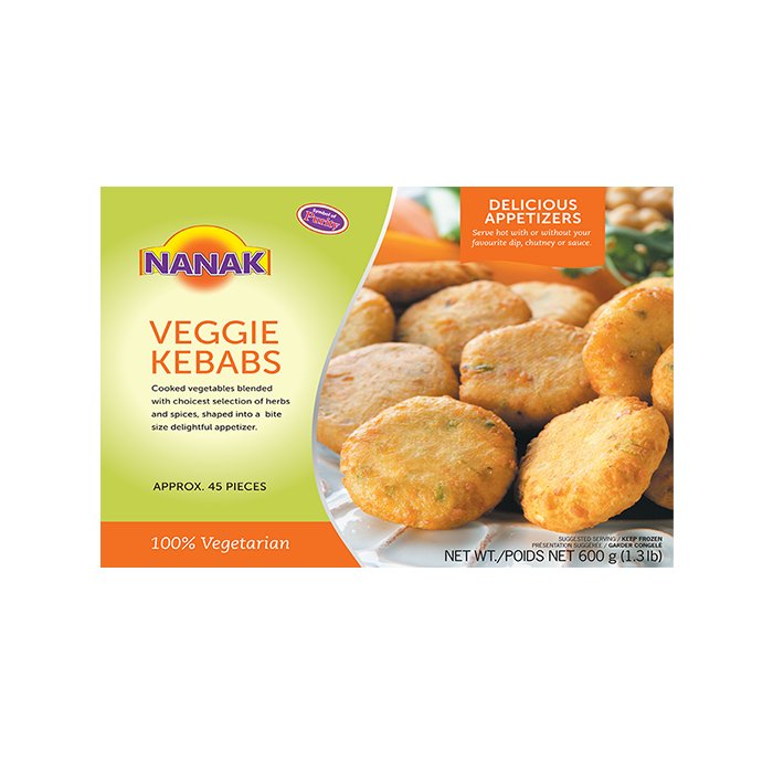 Nanak - Veggie Kebabs 600 Gm