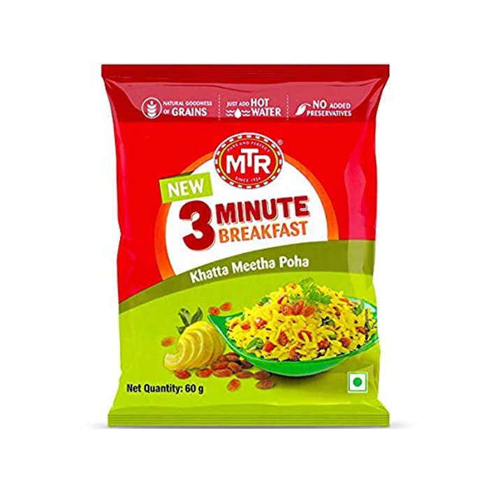 MTR - Khatta Meetha Poha 230 Gm breakfast