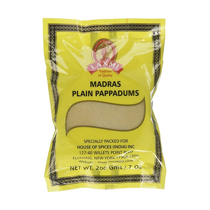 Laxmi - Madras Pappadum 200 Gm 