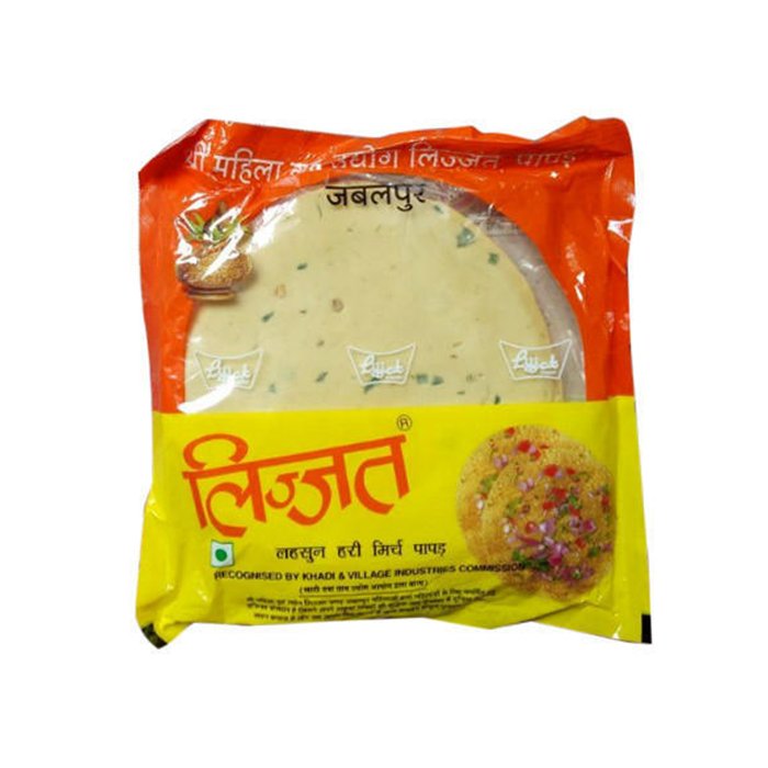 Lijjat - Green Chillie Papad 200 Gm