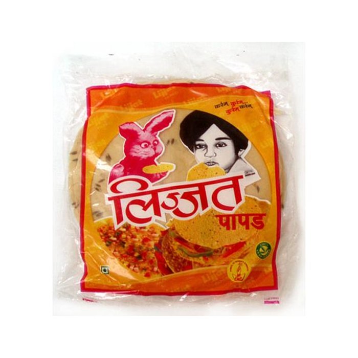 Lijjat - Jeera Cumin Papad 200 Gm 