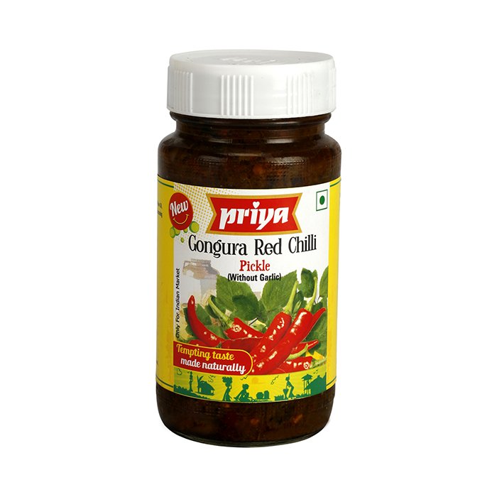 Priya - Gongura Red Chilli Pickle 300 Gm