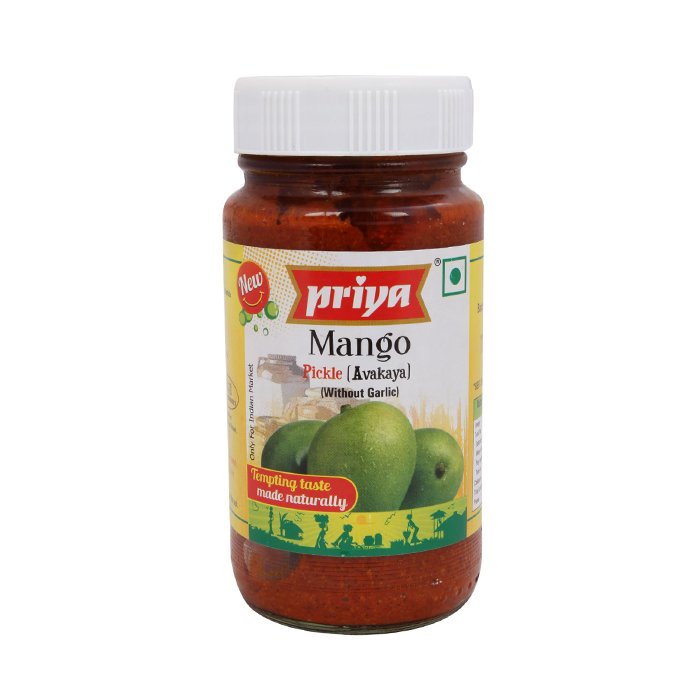 Priya - Mango Pickle Avakaya No Garlic 300 Gm