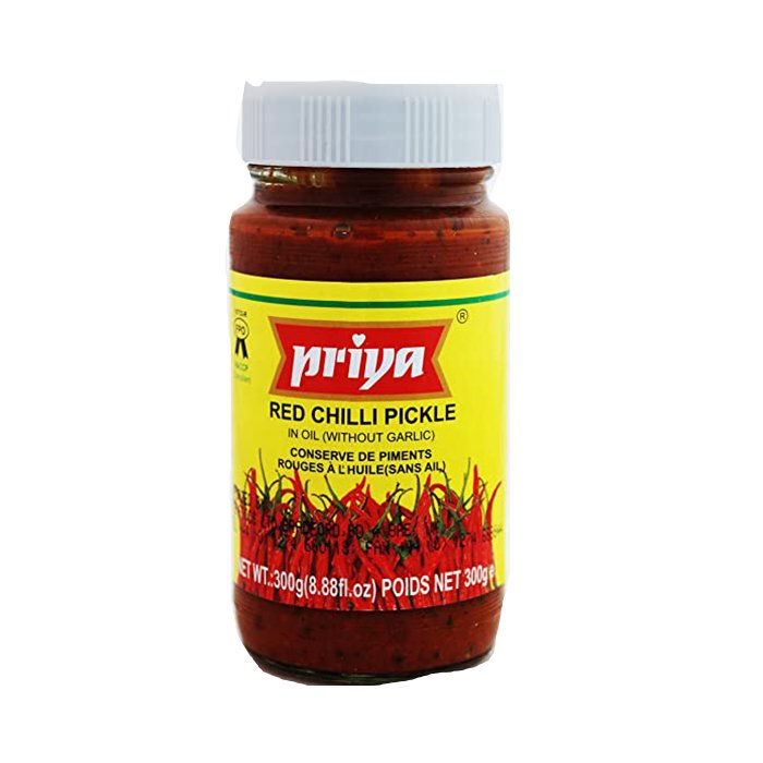 Priya - Red Chilli Pickle NG 300 Gm No Garlic