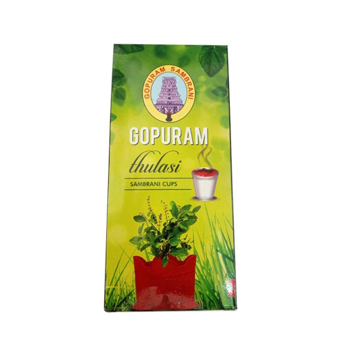 Gopuram - Sambrani Cup Thulasi tulsi tulasi 10Ct