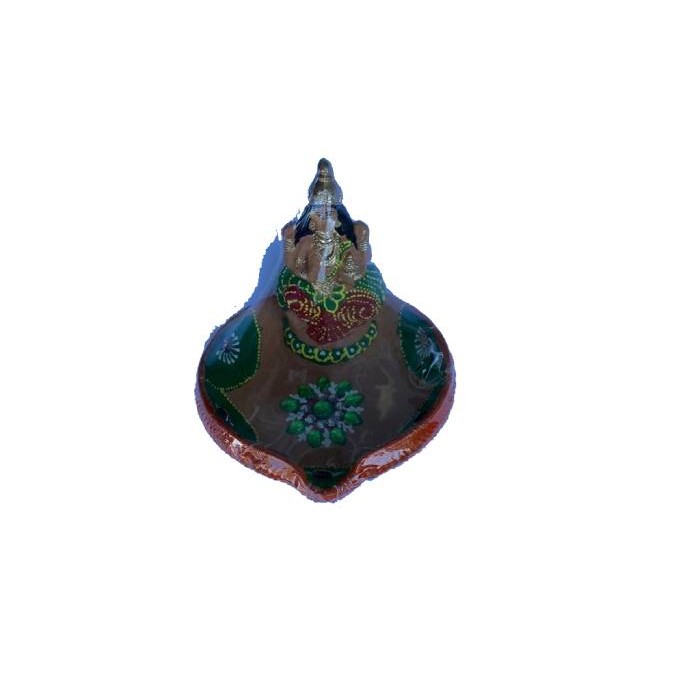 Diya - Goddess Laxmi Clay Diya