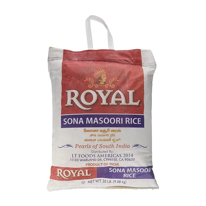 Royal - Sona Masoori Rice 20 Lb 