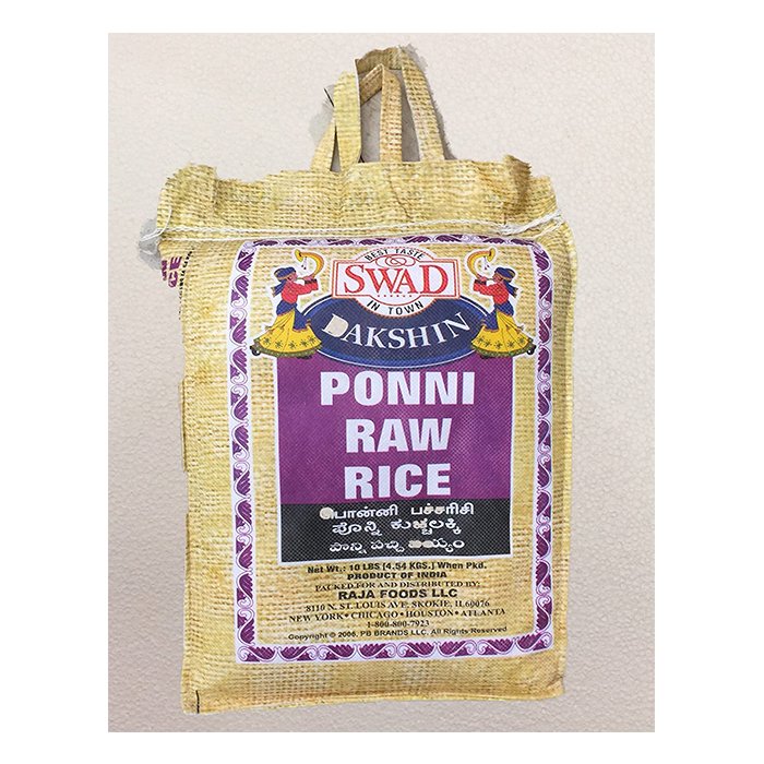 Swad - Ponni Raw Rice 10 Lb 