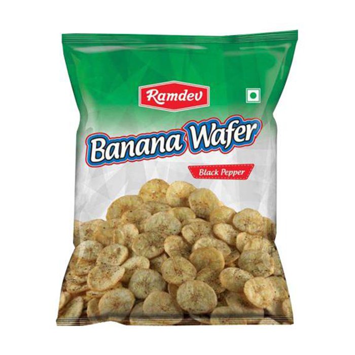 Ramdev - Banana Wafer Black Pepper 150 Gm