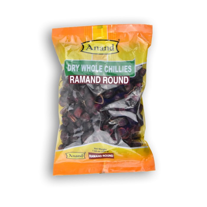 Anand - Dry Whole Chilies Round Ramand 200 Gm