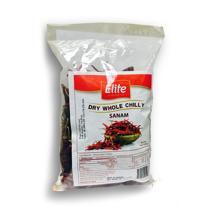 Elite  - Sanam Dry Whole Chilly 200 Gm