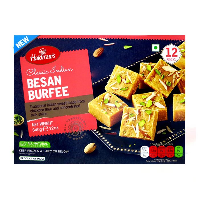 Haldiram - Besan Burfee 340 Gm 