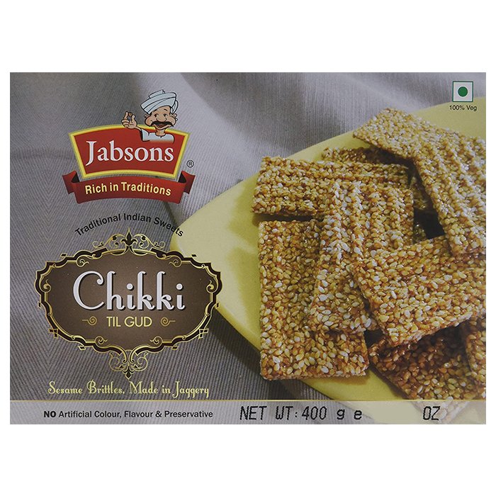 Jabson - Chikki Til Gud Sesame Jaggery 400 Gm